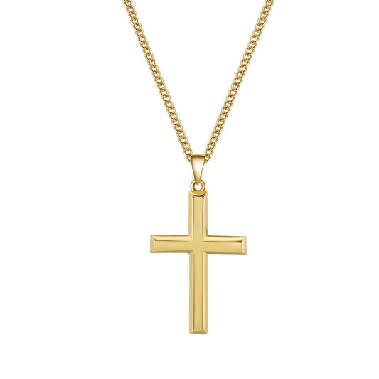 Cross Pendant Necklace | Gold