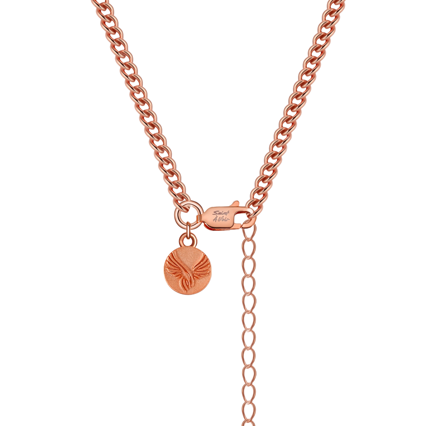 Cross Pendant Necklace | Rose Gold