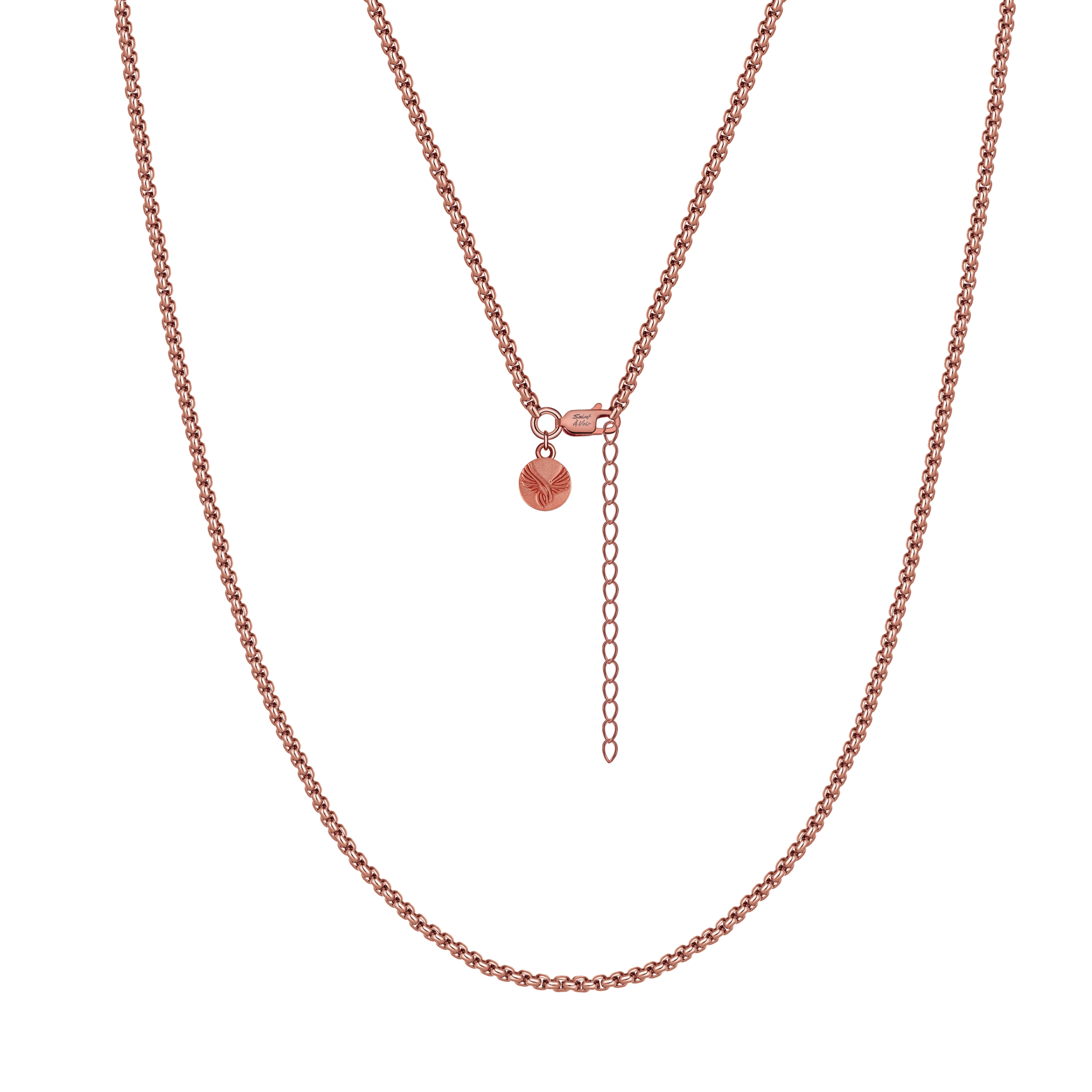 Rose Gold Box Chain Necklace